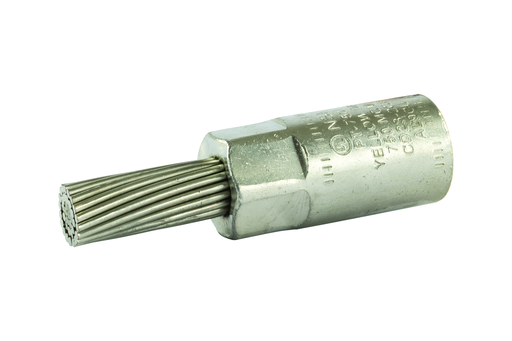 Product image for NSI PT750 750 MCM Yellow Tinned Aluminum 1-Conductor Stranded Bi-Metallic Pin Terminal
