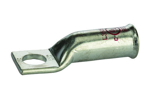 Product image for NSI L35058B 5/8 Inch 350 MCM Red Copper Belled End Long Barrel 1-Hole Compression Lug