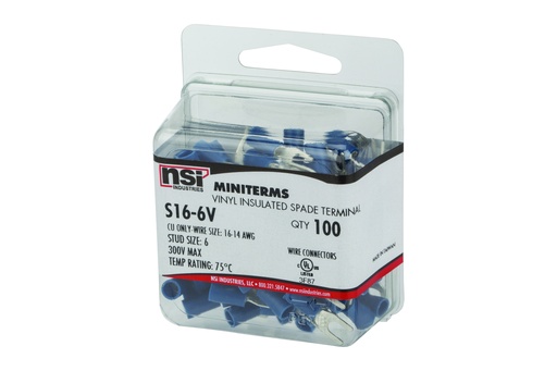 Product image for NSI S16-6V 16-14 #8 Stud Block Spad