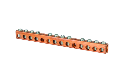 Product image for NSI CN70-14-1 Copper Neutral Bar 12
