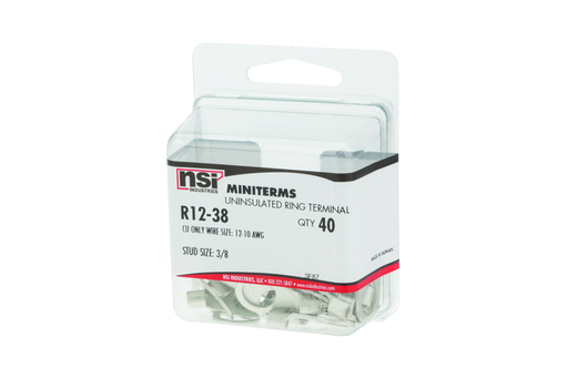 Product image for NSI R12-38 12-10 Bare Ring 3/8 Stud