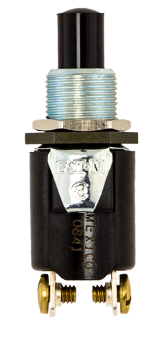 Product image for NSI 76030PS 3/4 Amp at 125 VAC 1/4 Amp at 250 VAC Nylon On SPST NC Momentary Push Button Switch
