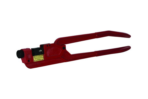 Product image for NSI M-250 22 Inch 250 MCM Red Steel Handle Manual Single Indent Compressor Crimping Tool