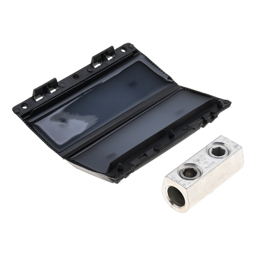 Product image for NSI ESGS-4/0 2 to 4/0 AWG Black 2-Cable Inline Gel Splice Kit with Connector