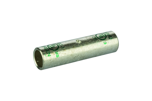 Product image for NSI SC-1 1 AWG Green Tinned Copper Standard Barrel 2-Conductor Compression Splice