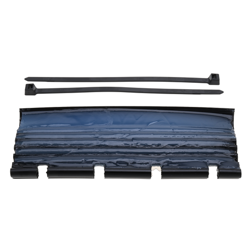 Product image for NSI WAGS-4/0-8 8 Inch 14 to 4/0 AWG Black 2-Conductor Wraparound Gel Splice Kit