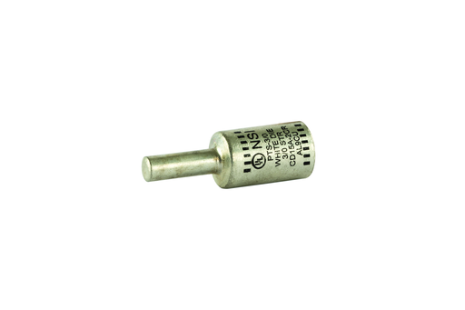 Product image for NSI PTS3/0 3/0 AWG White Tinned Aluminum 1-Conductor Solid Pin Terminal
