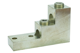 NSI 600T-2 13/32 Inch 2 AWG to 600 MCM Tinned Aluminum 2-Conductor Stacked Lug