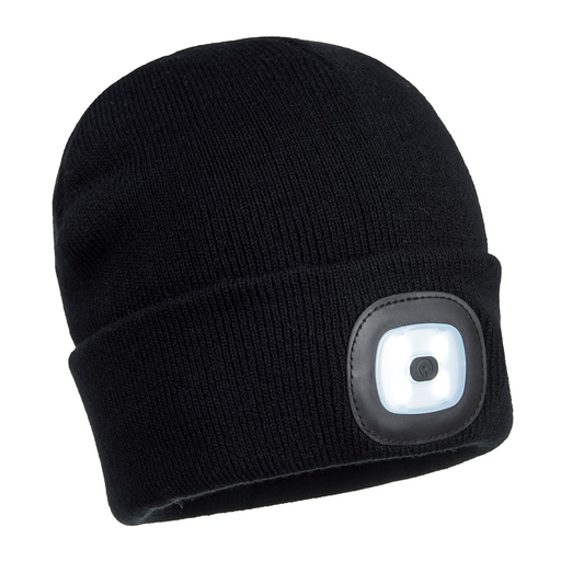 , Beanie LED Head Lamp USB RechargeableBlack