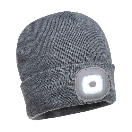 , Beanie LED Head Lamp USB RechargeableGray