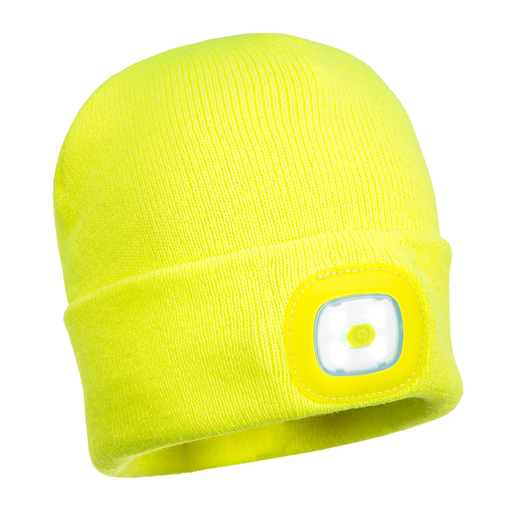 , Beanie LED Head Lamp USB RechargeableYellow