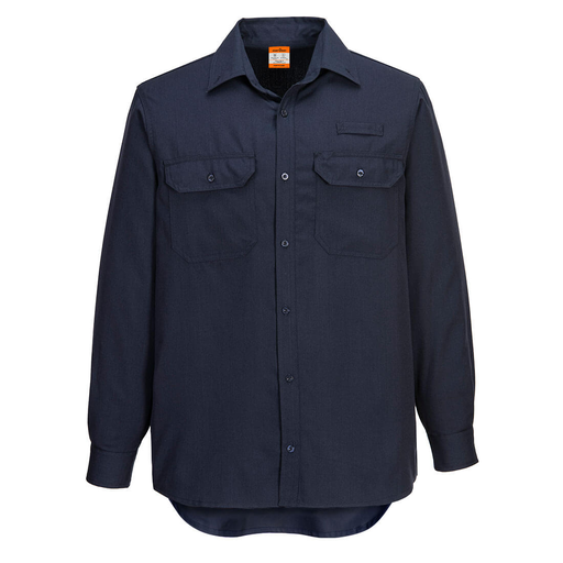 Portflame+ Vented FR Work Shirt, Size XL, Navy