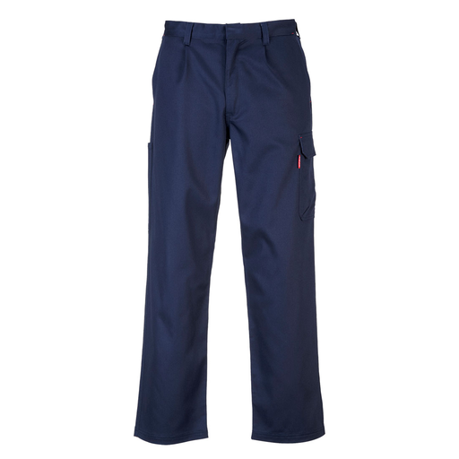 Bizweld Work FR Cargo Pants, Size L, Navy Tall