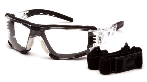 Pyramex Safety - Fyxate - Black frameClear H2MAX Anti-Fog with Foam Padding