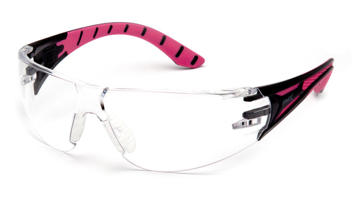 Pyramex Safety - Endeavor Plus - Black-Pink Frame/Clear H2X Anti-fog Lens