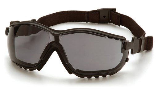 Pyramex Safety - V2G - Black Frame/Gray Anti-Fog Lens