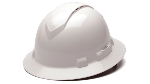 WHITE VENTED FULL BRIM HH