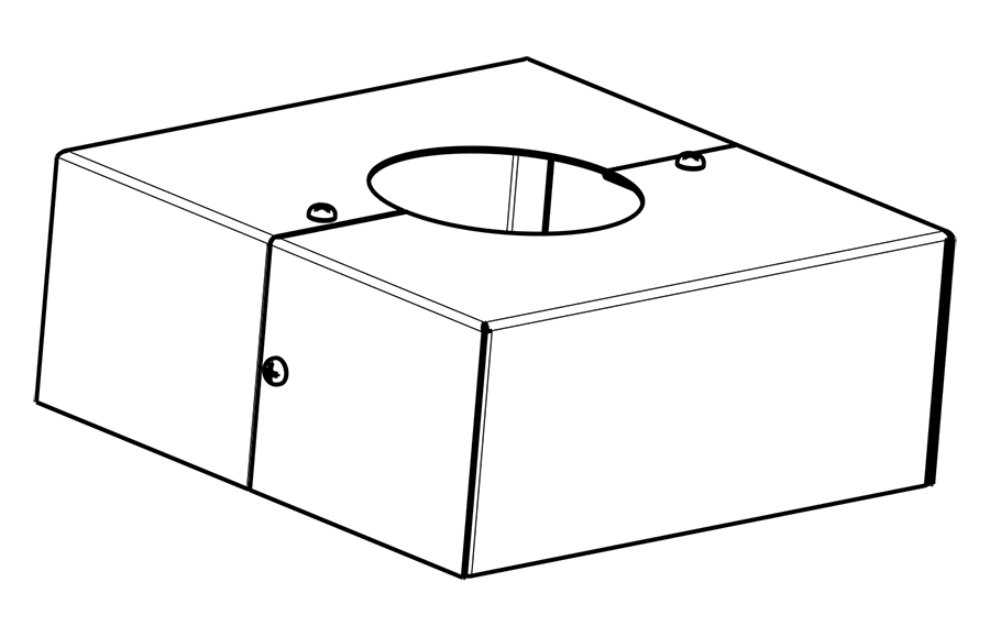 Product image for RAB BASE-R5 5" POLE Base Cover Base