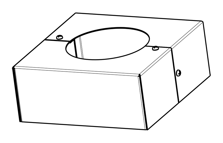 Product image for RAB BASE-RT7 7" RD Taper PL Base CV