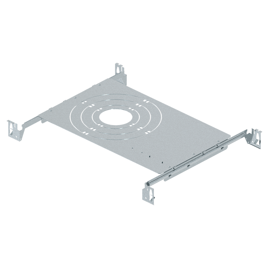 Product image for RAB DLPLATE/WFR3468/NB Mounting Plate for Canless Wafer Downlights, 3"/4"/6"/8", Steel