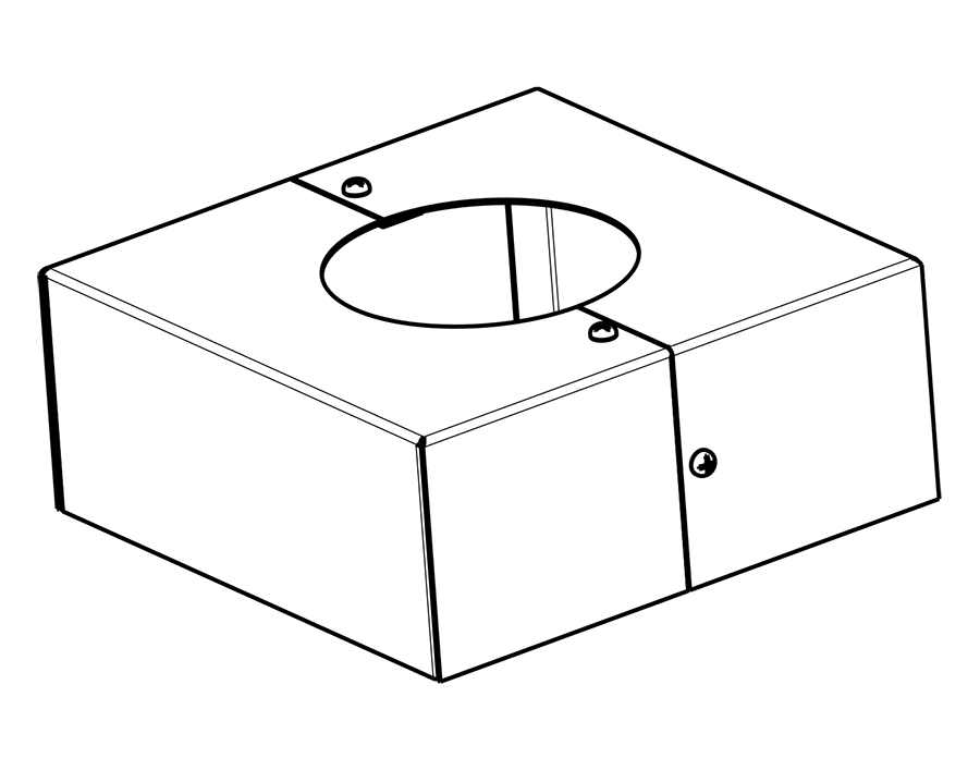 Product image for RAB BASE-RT6 6" RD Taper PL Base CV