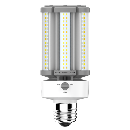 HID REPLACEMENT FIELD ADJUSTABLE 2610/3915/5220 LUMENS  18/27/36W E26 80CRI 3CCT BALLAST BYPASS 5-PIN SENSOR PORT