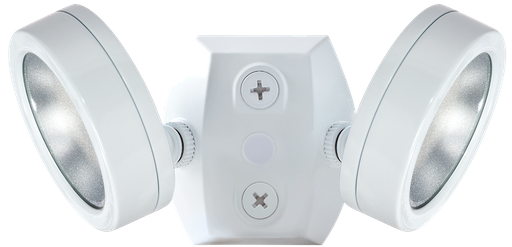 Product image for Rab Lighting LES2X13YW - 2 X 13W LED Bullet Floodlights 3000K - 2,538 Lumens 83 CRI 120V - White Finish