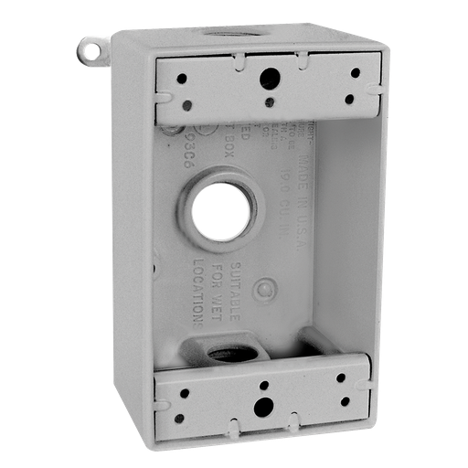 Product image for RAB B3-3/4 SINGLE OUTLET 3 HOLE BOX