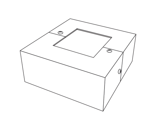 Product image for RAB BC5 BASE COVER 5" SQUARE STEEL