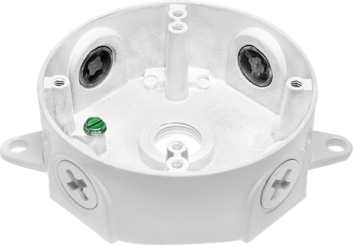 Product image for RAB VXCW-3/4 ROUND BOX 3/4" WHITE N