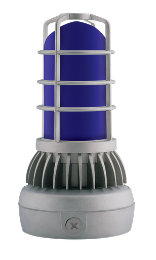 Product image for RAB VXLED13DG/UP BLU 13 W 120/208/240/277 Volt 11-1/4 x 6 Inch Natural Die-Cast Aluminum LED Vaporproof Lighting Fixture