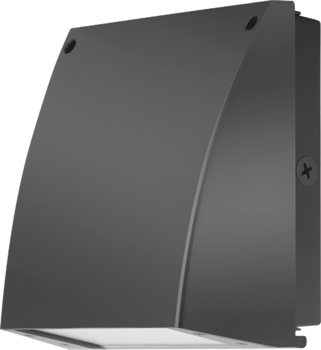 Product image for RAB SLIM37N 37 W 120/208/ 240/277 Volt 9 x 9.3 x 5 Inch Neutral Bronze LED Wall Pack