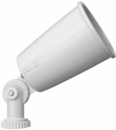 RAB R90W 150 W 2-1/4 x 4-3/16 Inch White Die-Cast Aluminum Incandescent Floodlight Fixture