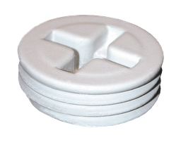 RAB R9 1/2 Inch Round Natural Die-Cast Aluminum Close Up Plug