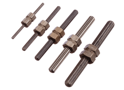 Screw Extractor Set Including Model Nos. 1, 2, 3, 4 and 5, 35580