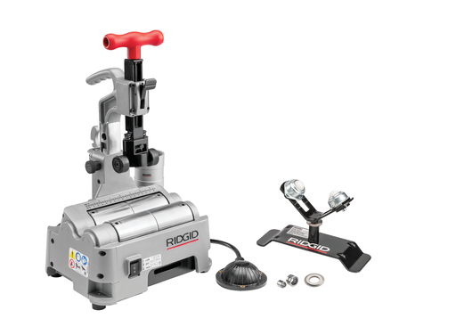 PTC-400 Power Tubing Cutting Machine for Steel, Stainless Steel and Aluminum with 137S Reamer, PC-116 TS Tube Stand and Spare Wheel, 70418
