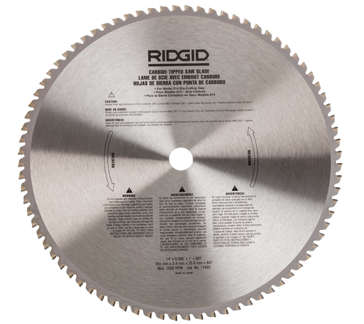 Product image for RDG 71692 Blade,RIDGID,14 IN LEN,Ca