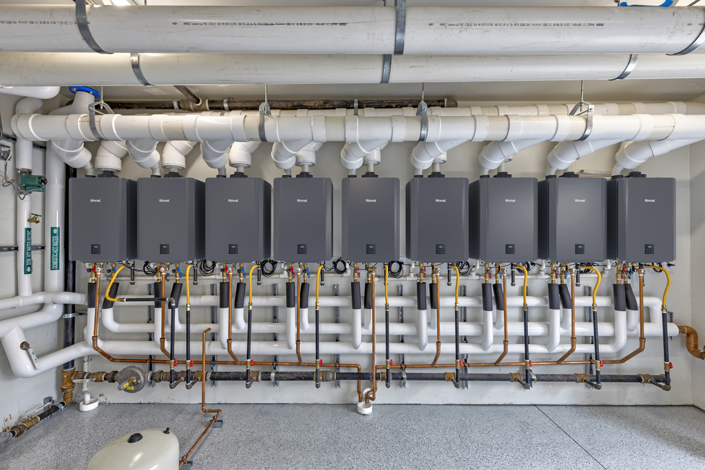 Condensing Tankless Water Heater CXP199 features 97% Thermal Efficency with 199k BTU and pump.