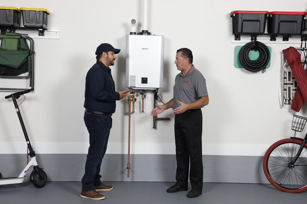 Condensing Tankless Water Heater RX199 features 0.96 UEF with 199k BTU.