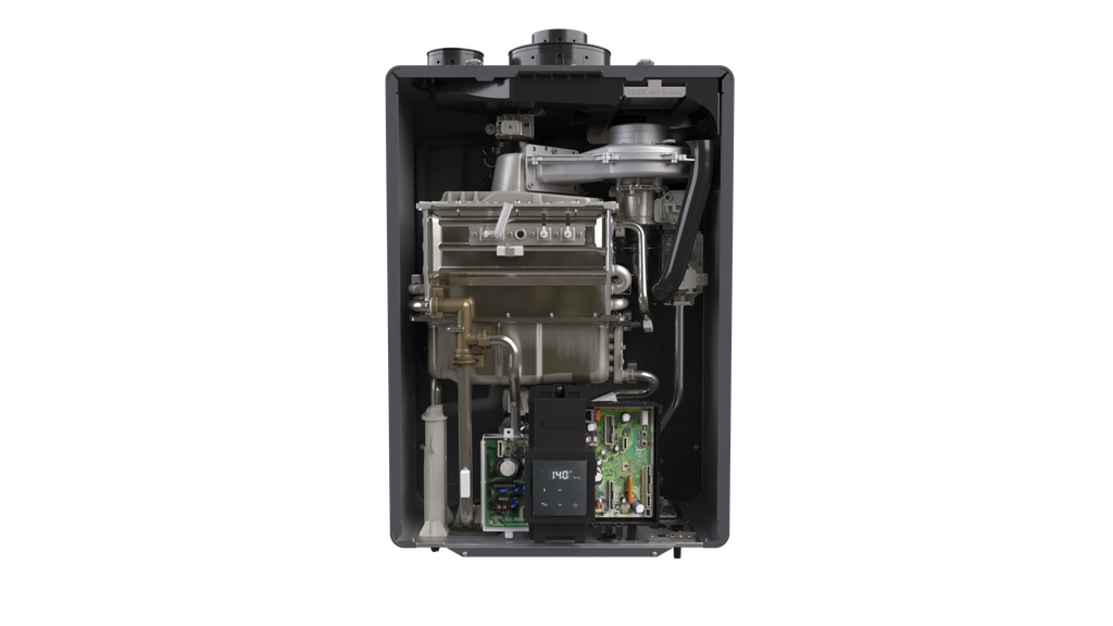 Condensing Tankless Water Heater CXP199 features 97% Thermal Efficency with 199k BTU and pump.