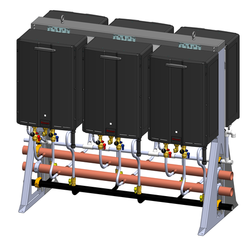 Exterior Free Standing Rack, 6 unit NG