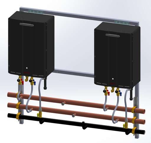 2-Unit Exterior Wall Hanging Rack NG