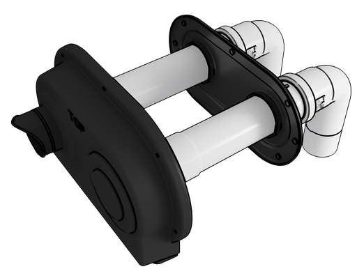 2in Condensing Wall Terminal Twin Pipe