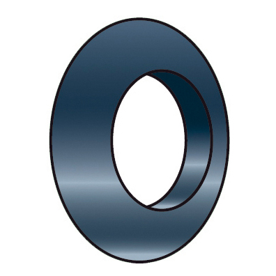 3/5 Rubber Wall Plate Black