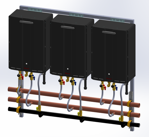 Exterior Wall Hanging Rack, 3 unit NG