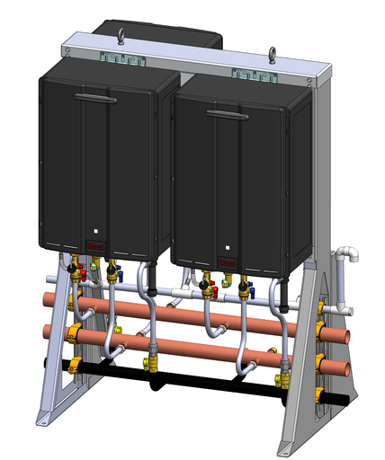 Exterior Free Standing Rack, 3 unit NG