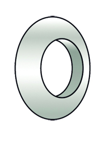 3/5 Rubber Wall Plate White