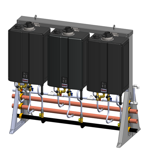 Int Inline Free Standing Rack, 3unit NG