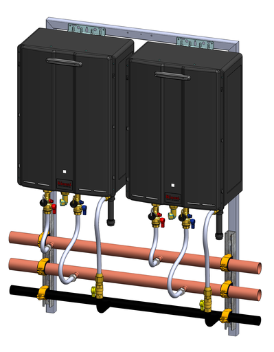 Exterior Wall Hanging Rack, 2 unit LPG