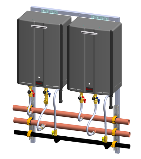 Ext Wall Hanging Rack, 2 unit NG, w/RUR